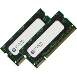 Das Bild zeigt zwei SO-DIMM 16 GB DDR3-1066 Speichermodule für Notebooks, die als Dual-Kit konfiguriert sind. Jedes Modul hat eine Kapazität von 8 GB, zusammen bieten sie also insgesamt 16 GB Arbeitsspeicher. Diese Art von Arbeitsspeicher wird typischerweise zur Aufrüstung des Speichers in kompatiblen Laptops verwendet, um die Leistung bei Anwendungen und Aufgaben, die viel RAM benötigen, zu verbessern.