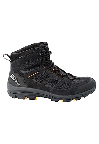 Jack Wolfskin Herren Vojo 3 Texapore Mid M, Black Burly Yellow Xt, 45 EU