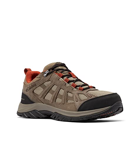 Columbia Redmond III WP wasserdichte Wanderschuhe für Herren, Braun (Pebble x Dark Sienna), 44.5 EU